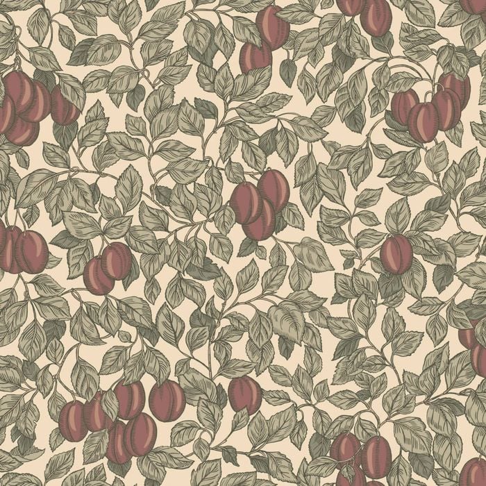 Wallpaper Trader Emrik Wallpaper Roll 10.05m X 53cm, Burgundy