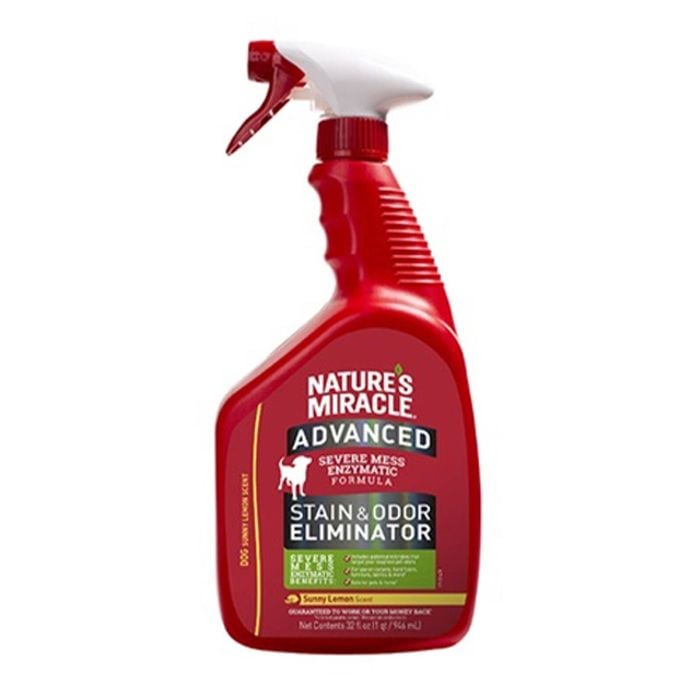 Nature's Miracle Advanced Stain & Odor Eliminator For Dogs - Sunny Lemon Scent 946 Ml
