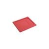 Inox Macel Gastronorm Lid Polypropylene 1/2 Size Red 325x265x20mm