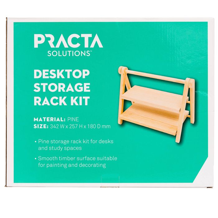 Practa Wooden Desktop Storage Rack Kit