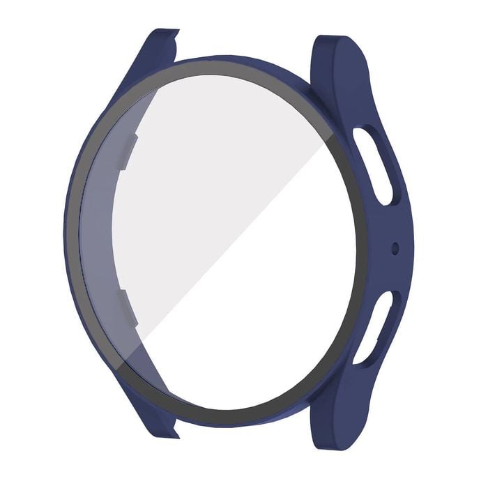PC Full Cover Screen Glass Protector Shell Case - For Samsung Galaxy Watch 6th 44mm (Blue)