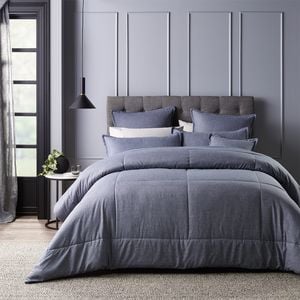 Maynard Comforter Blue Super King Bed With Pillowcase
