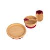 Tiny Dining 4pc Round Bamboo Suction Baby Feeding Set