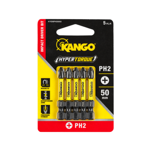 Kango 50mm PH2 Hypertorque Impact Driver Bit - 5 Pack