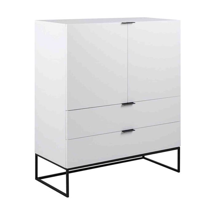 Modern Furniture SVANA Tall Sideboard 100cm - White