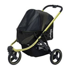 Ibiyaya The Beast Pet Jogging Stroller/Carrier for Pets up to 25kg Jet Black