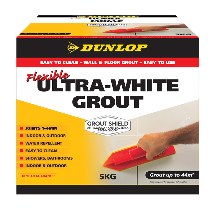 Dunlop 5kg Ultra White Flexible Coloured Grout