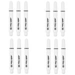 4x 3pc Target Pro Grip Spin Shaft Dart Accessory Intermediate - White