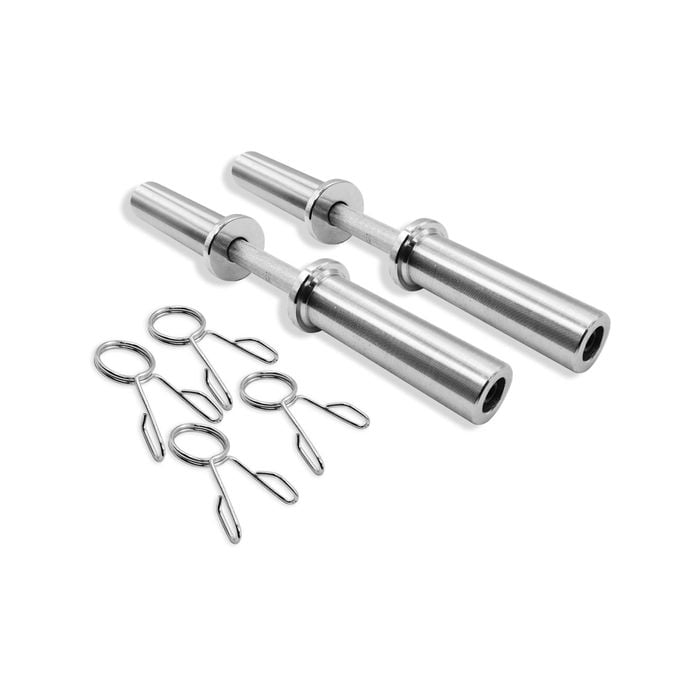 50cm Olympic Dumbell Weight Handle - 20" Dumbell Bar & 4 Free Spring Collars