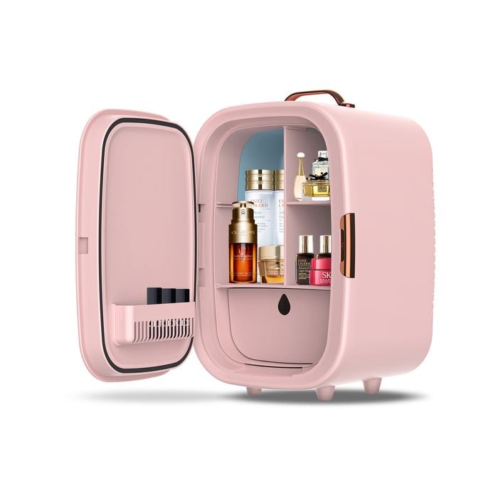 Advwin 15L Mini Fridge Portable Skincare Fridge Pink