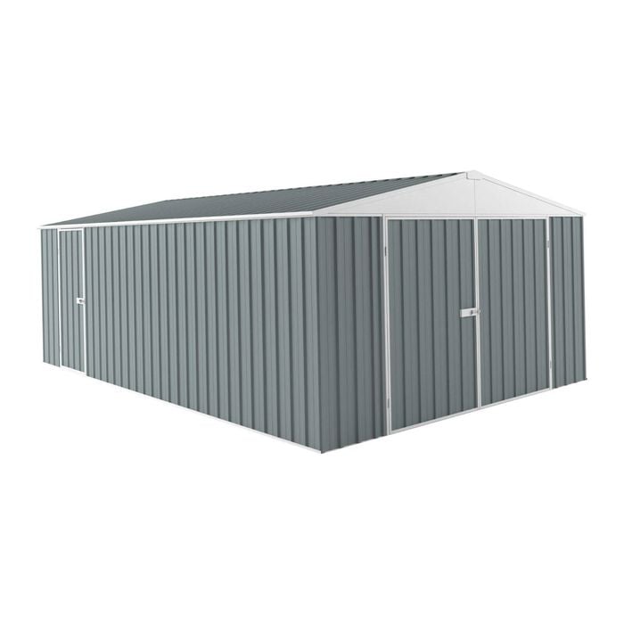 EnduraShed 6 x 3 x 2.4m Tall Garage Garden Shed - Armour Grey