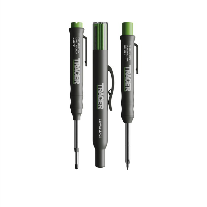 TRACER Deep Hole Construction Pencil Long Nib Marker Pen And Lead Set