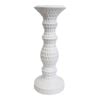 LVD Stoneware Ceramic Cape Cod 31cm Candle Holder - White