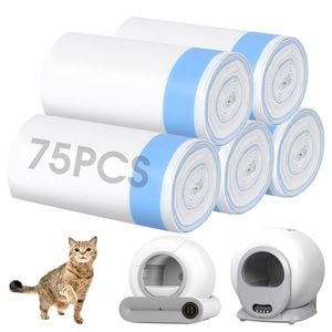 Advwin 75 Count Cat Litter Box Liners Drawstring Garbage Bags