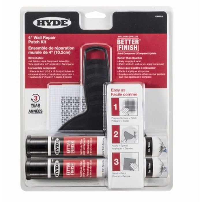 Hyde 100mm Better Finish Wall Repair Patch Kit