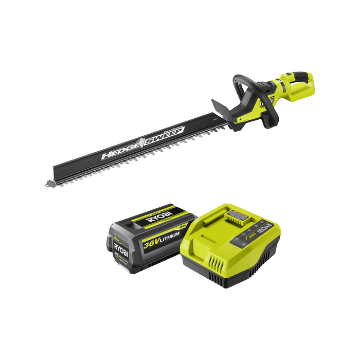 Ryobi 36V HP 65cm 4.0Ah Brushless Hedge Trimmer Kit