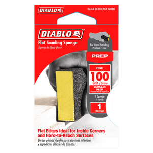 Diablo 100 Grit Paint Prep Flat Sanding Sponge - 1 Pack