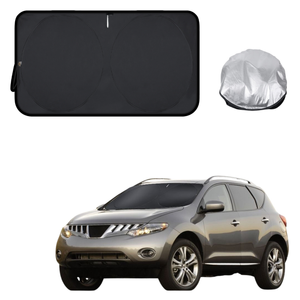 Front Windscreen Sun Shade for Nissan Murano 2009 - 2015 Z51 - Standard 150 x 85 cm - Black
