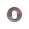 Zanda 55mm Diameter Graphite Nickel Round Oval Escutcheon