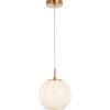 CLA Lighting Pino Interior Opal Matt Mirror Finish Glass Round Pendant Light