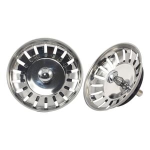 FIX-A-SINK 90 x 50mm Stainless Steel Sink Baskets - Twin Pack
