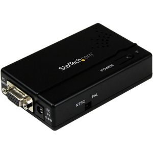 StarTech.com VGA2VID Signal Converter - External - TAA Compliant - Functions: Signal Conversion, Video Conversion - VGA