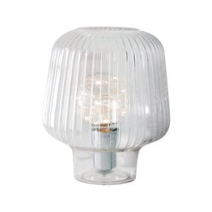 Mirabella Clear Glass Brooke Table Lamp