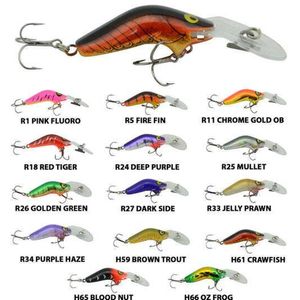 Halco RMG Poltergeist 50mm Hard Body Floating Fishing Lure R17 Mustard Grunter
