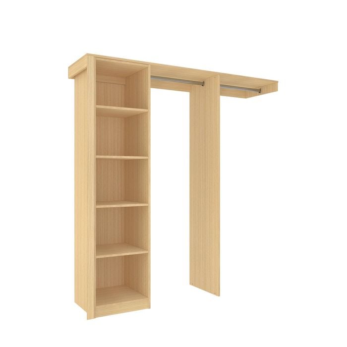 Lugna 1800mm Sand Built In Wardrobe Package 1