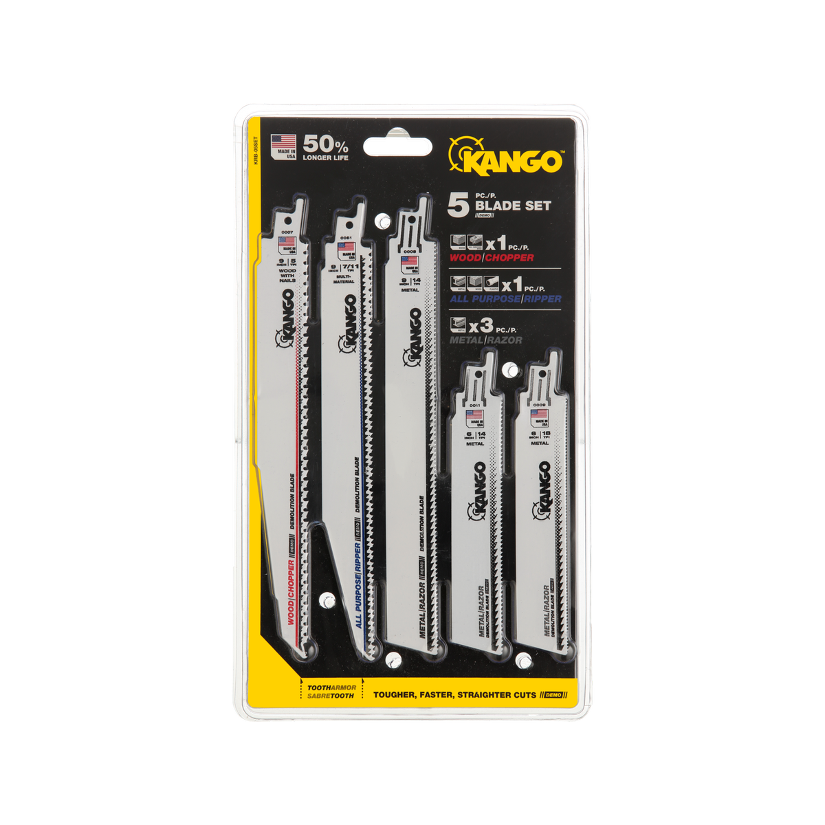 Kango 5 Piece Reciprocating Saw Blades Set Bunnings Australia