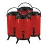SOGA 4X Stainless Steel Insulated Beverage Dispenser with Tap 10L Red