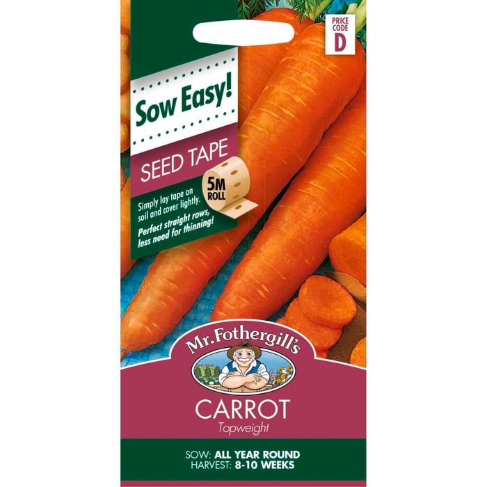 Mr Fothergill's Carrot Topweight Seed Tape