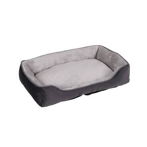 Happy Tails Grey Lounger Bed - Medium