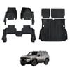 AUSGO Injection Floor Mats Boot Liner Back Seat Protector Set for Toyota LandCruiser Prado 250 Series 5-Seat 2024-Onwards
