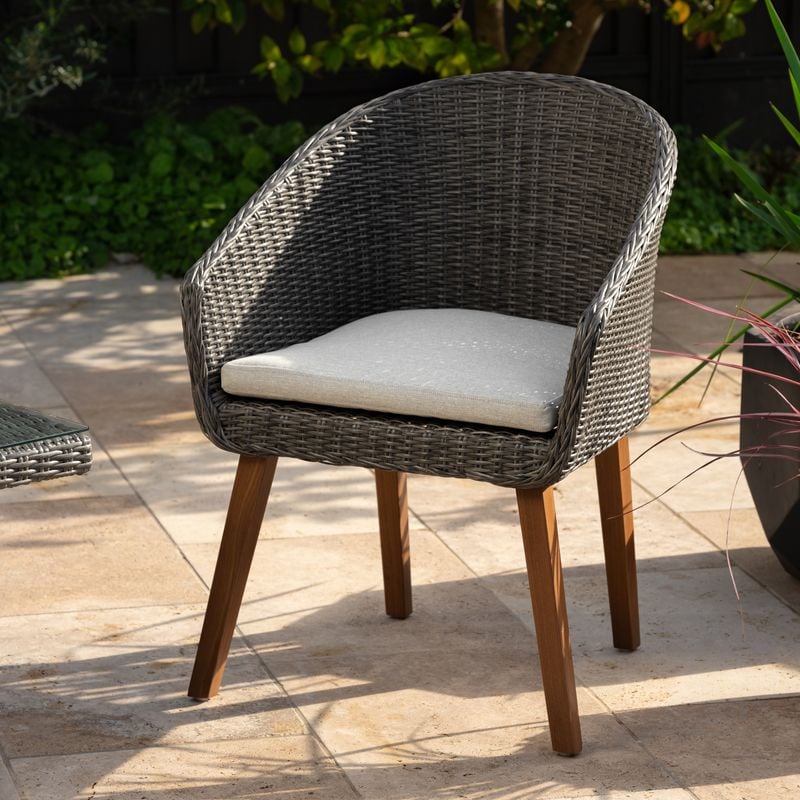 Savannah Wicker Tub Dining Chair