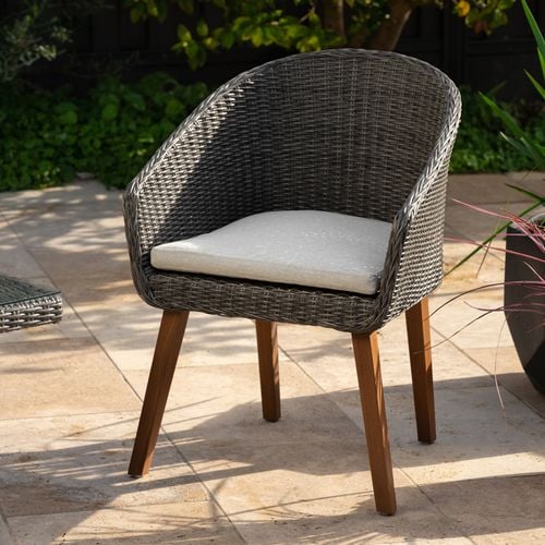 Mimosa Savannah Timber & Wicker Dining Chair - Bunnings New Zealand