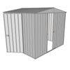 Build-a-Shed 2.3 x 2.3 x 2.3m Front Gable Dual Door Shed - Zinc