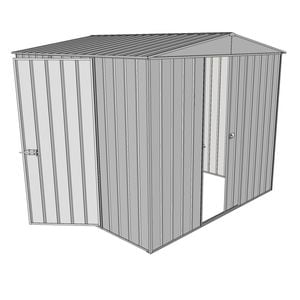 Build-a-Shed 2.3 x 2.3 x 2.3m Front Gable Dual Door Shed - Zinc