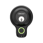 Lockly Black Matte Model X Single-Cylinder Bluetooth Mobile App Controlled Deadbolt Lock With Biometric 3D Fingerprint
