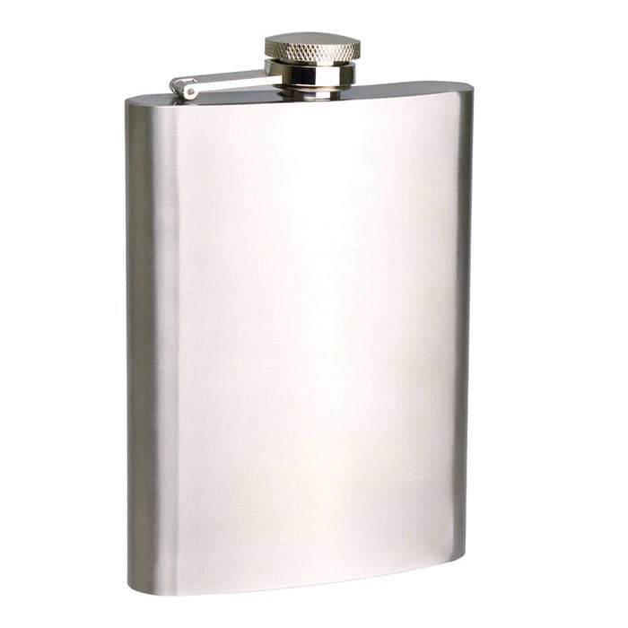 Bartender Stainless Steel Satin Finish Hip Drink Flask 8oz/236ml Silver