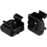 StarTech.com M6 Cage Nuts - 50 Pack, Black - M6 Mounting Cage Nuts for Server Rack & Cabinet - Cage Nut