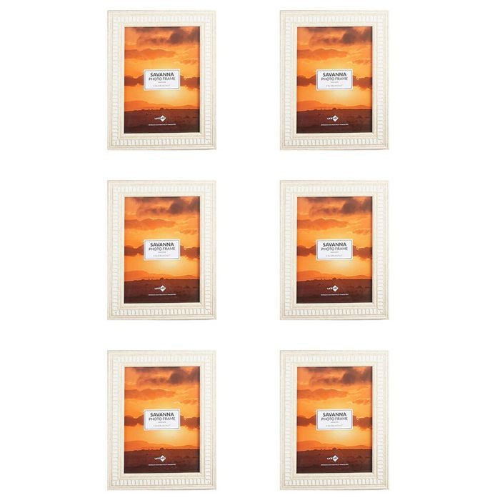 6PK Unigift Savanna Home Photo/Picture Frame 13x18cm Assorted