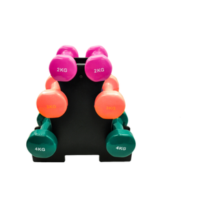 3 Pairs PVC Dumbbell Set - 2kg + 3kg + 4kg