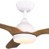 Fanforce Revo Smart DC Ceiling Fan LED Light Remote 52" ABS Blades White/Oak