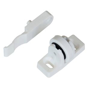 Kaboodle White Corner Door Roller Catch
