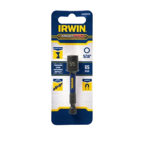 IRWIN Impact Nutsetter Bits 5-Pack Lobular Magnetic Insert (1/2
