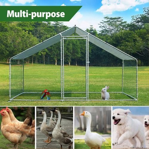 Large Walk-in Pet Chicken Run Coop Cage Rabbit Hutch Ferret House ...