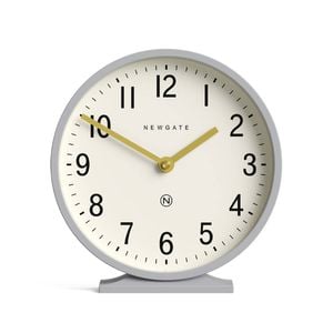 Newgate Q Mantel Clock-clock Grey
