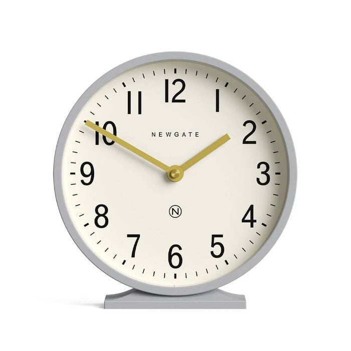 Newgate Q Mantel Clock-clock Grey