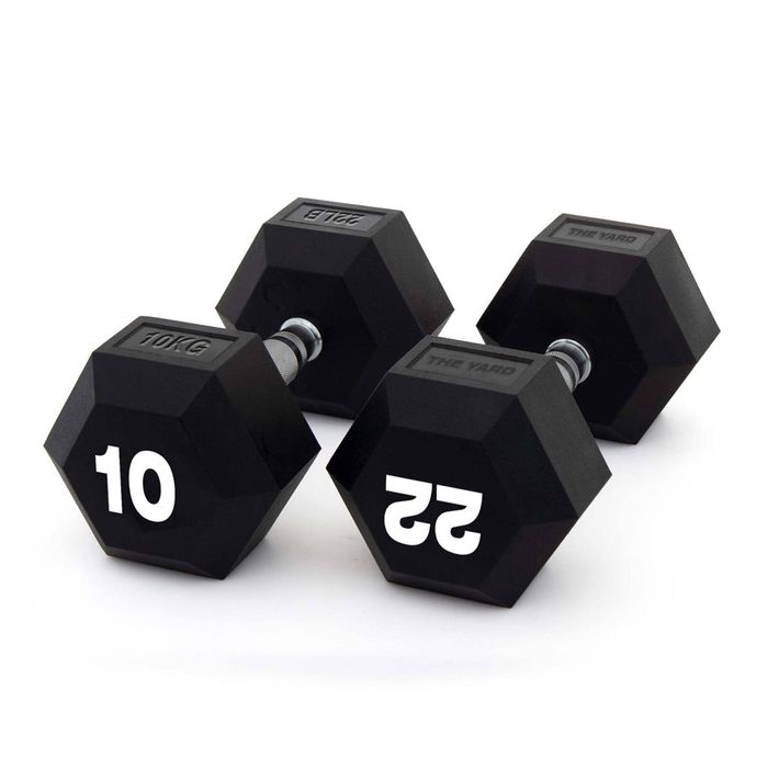 Smai The Yard - Rubber Hex Dumbbell 10kg (pair) -